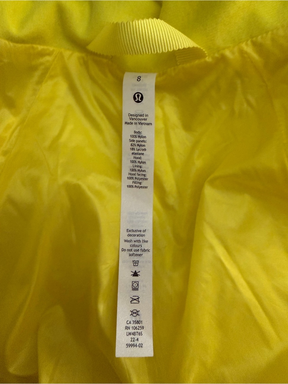 lululemon athletica Bright Yellow Full‑Zip Utility Jacket - Picture 3 of 6